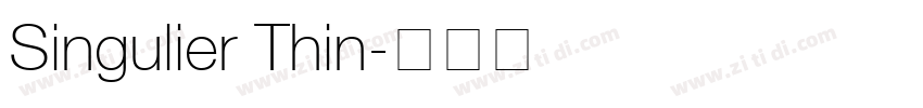 Singulier Thin字体转换
